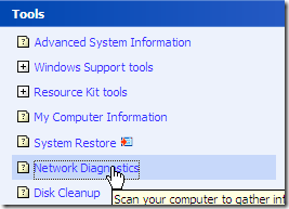 networkDiagnosis
