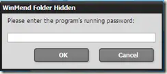 winmend folder hidden password
