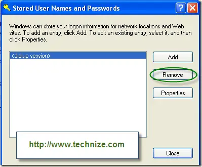 stored user names and passwords
