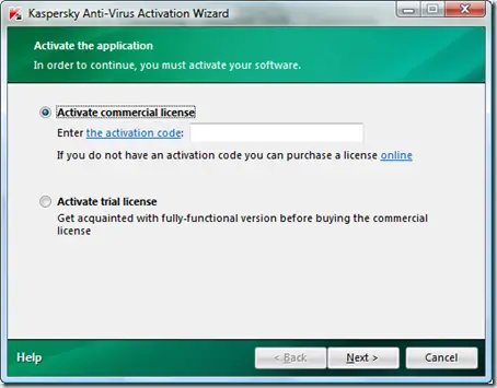 kaspersky activation wizard