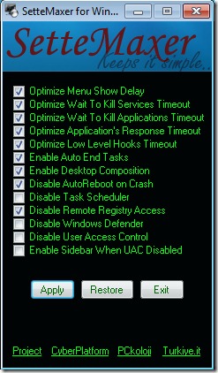 windows 7 optimizer