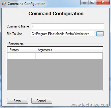 command configuration