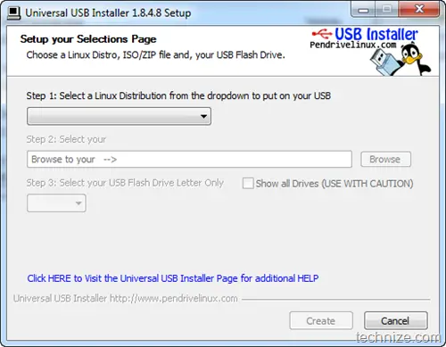 Universal USB Installer–Make USB Bootable